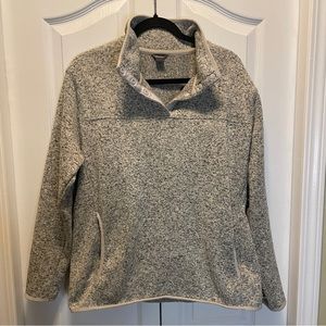 Eddie Bauer - Heather Grey Fleece Pullover